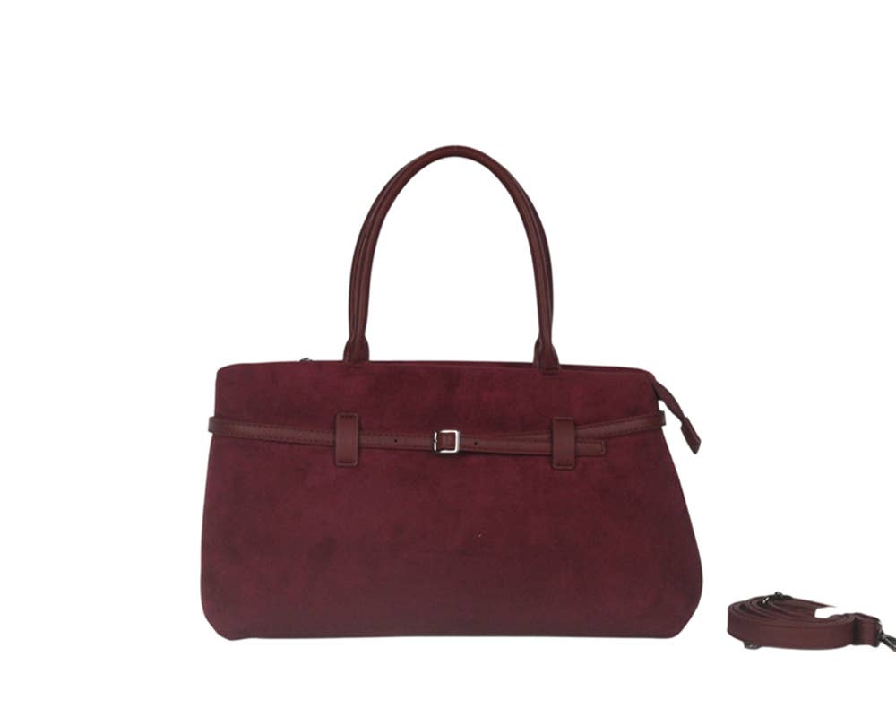 HAND BAG WITH SHOULDER STRAP. SUEDE.MB2003