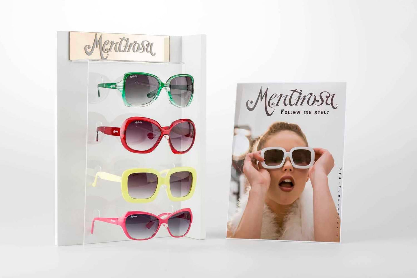 Mentirosa Women's Oval Wrap-Around Protective Sunglasses MB3008