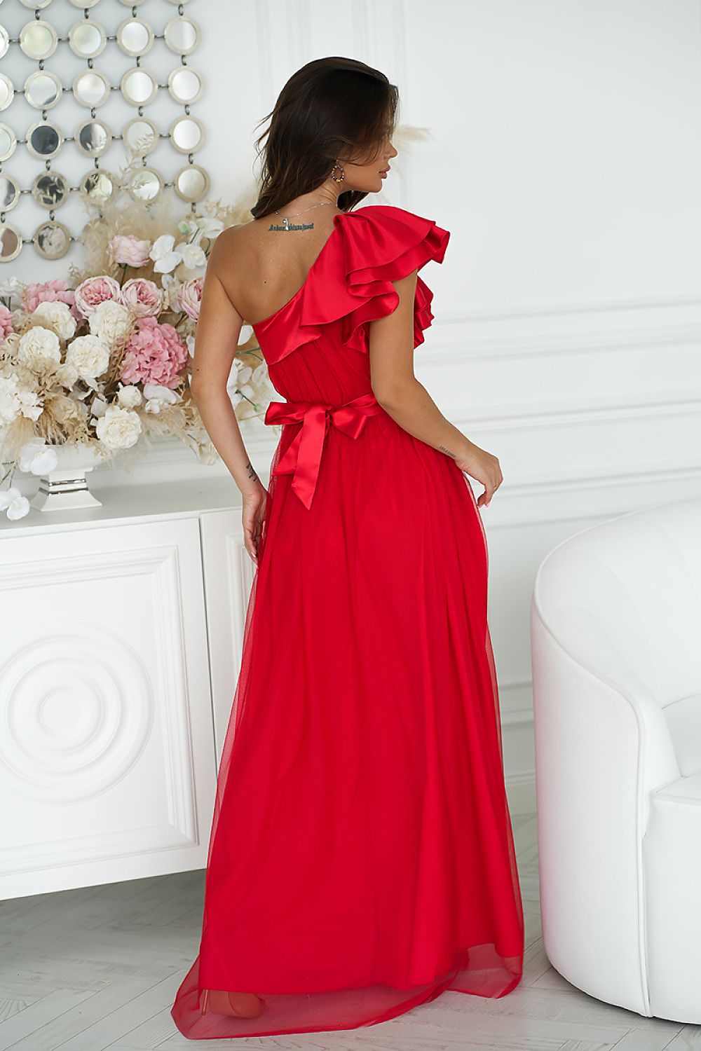 Long dress model 200246 Bicotone