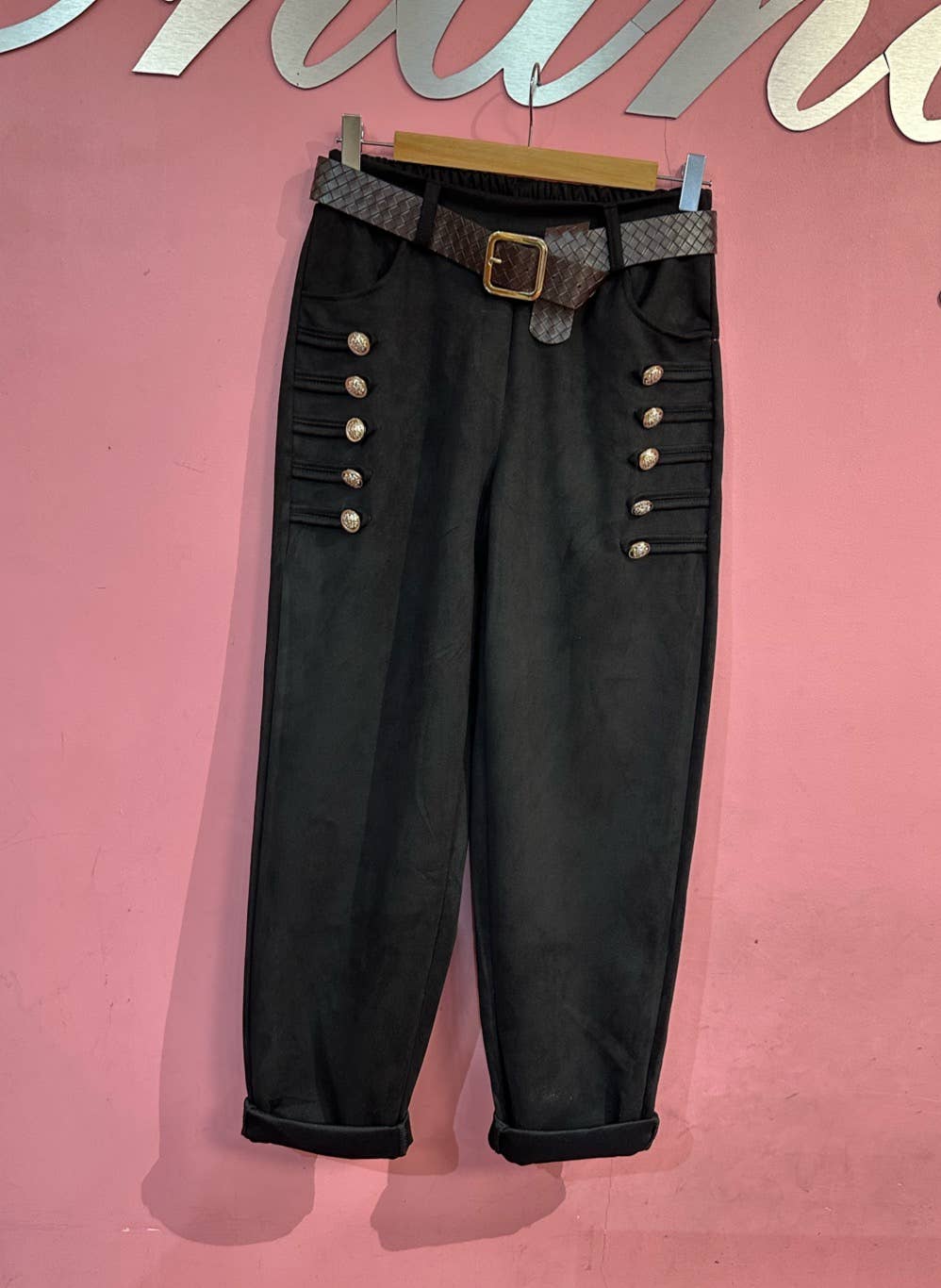 Pantaloni piele intoarsa MB17521
