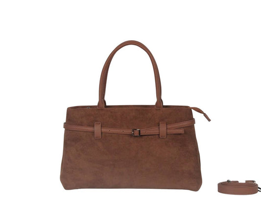 HAND BAG WITH SHOULDER STRAP. SUEDE.MB2003