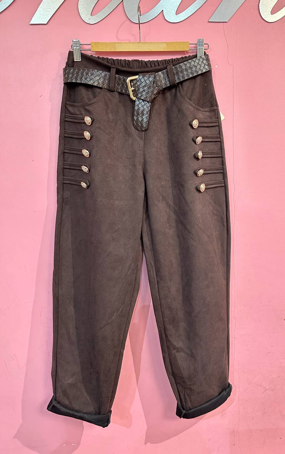 Pantaloni piele intoarsa MB17521