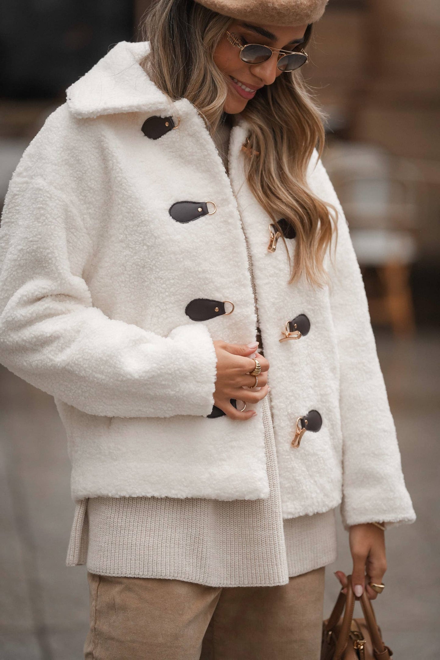 Short Hair Coat - Jachetă Premium Textură Blană 300205