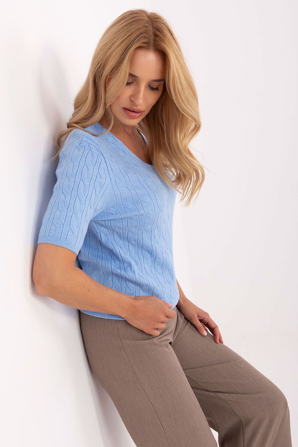 Short sleeve sweater model 217333 Factory Price 