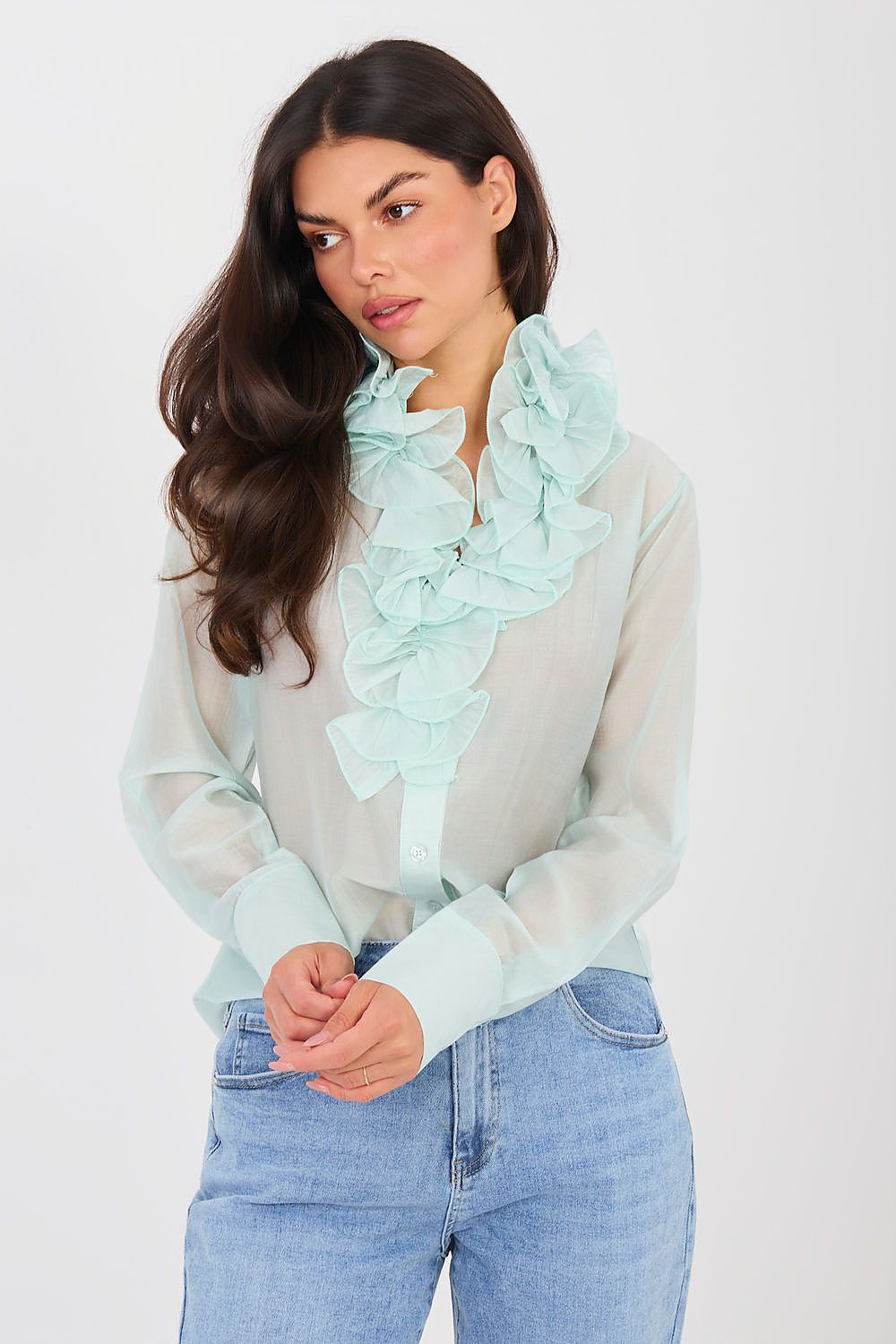  Long sleeve shirt model 224136 Factory Price 
