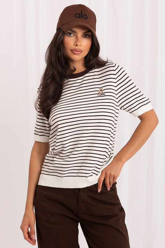  Short sleeve sweater model 230142 Italy Moda 