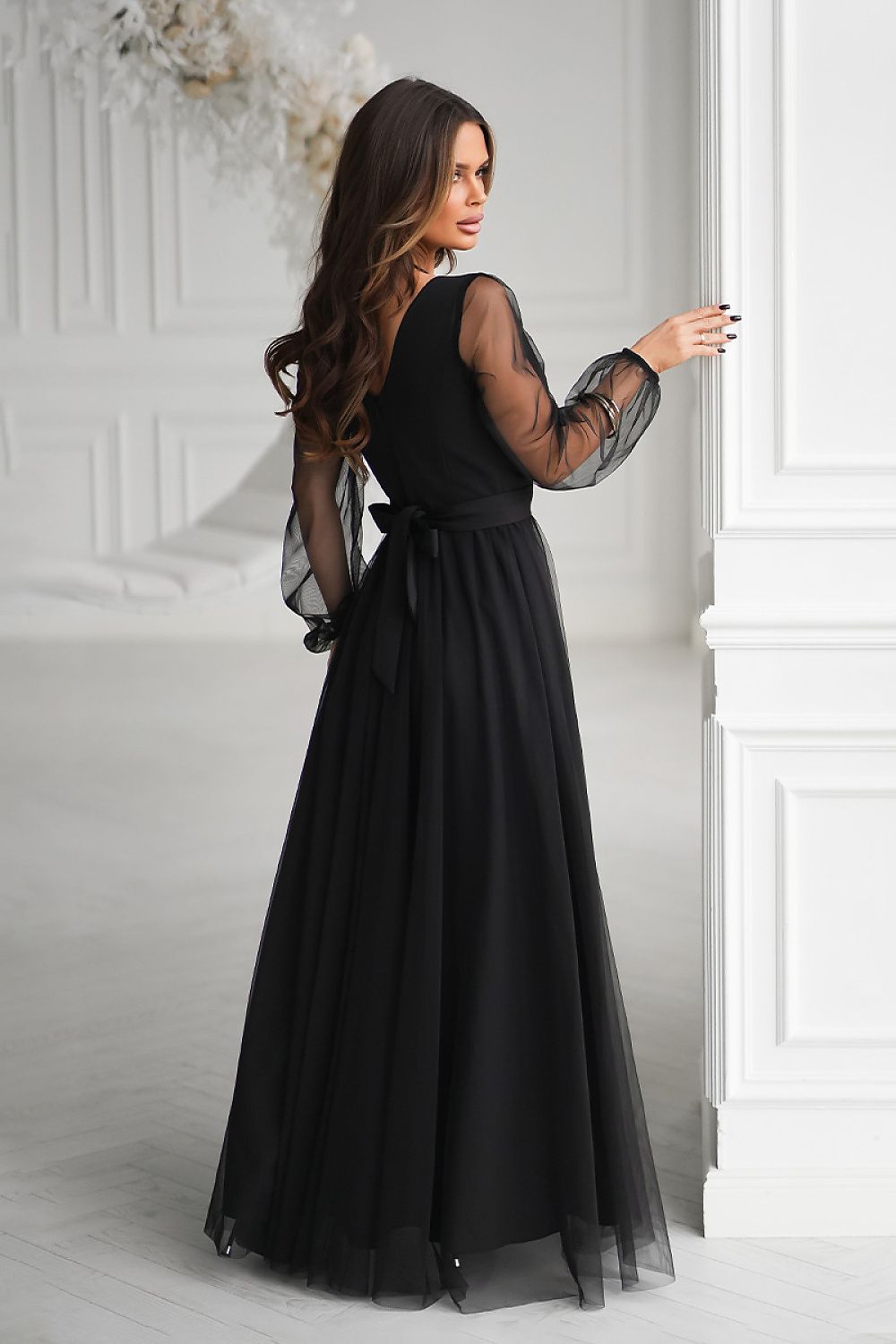 Long dress model 232800 Bicotone 