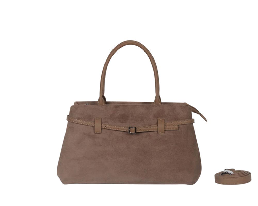 HAND BAG WITH SHOULDER STRAP. SUEDE.MB2003