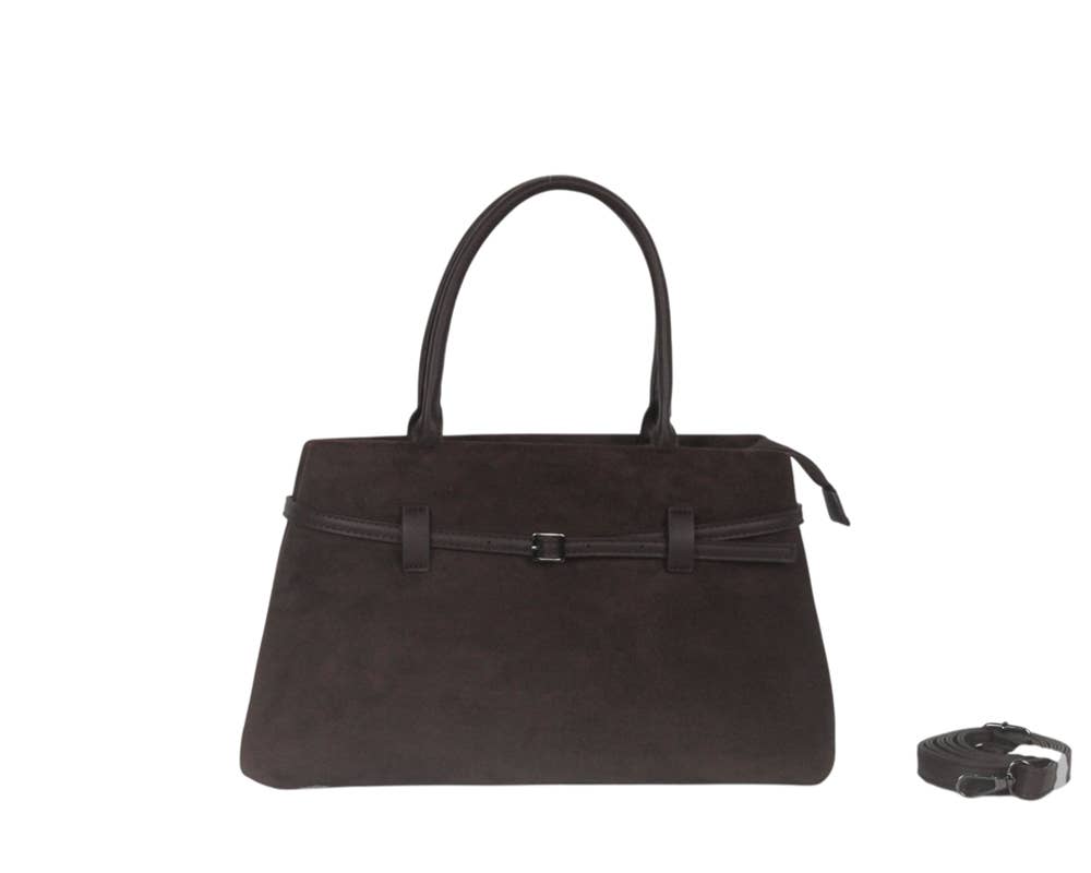 HAND BAG WITH SHOULDER STRAP. SUEDE.MB2003